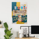 Suche nach kreativität poster Künstler