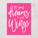 Suche nach rosa flügel postkarten Für sie