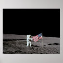 Suche nach astronaut auf dem mond poster Mondlandung