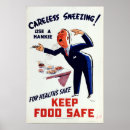 Suche nach gesundheit und sicherheit poster Vintag