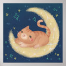 Suche nach katze und mond poster Nacht