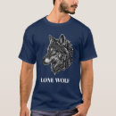 Suche nach einsamer wolf tshirts Für ihn