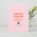 Suche nach pink und orange einladungen Braut