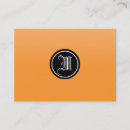 Suche nach orange monogramm visitenkarten Kunde