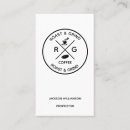 Suche nach kaffeebohnen visitenkarten Logo