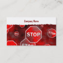 Suche nach stoppen sie visitenkarten Straße