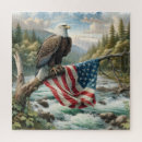 Suche nach weißkopfseeadler puzzle Flagge