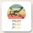 Suche nach vintages flugzeug untersetzer Pilot