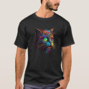 Suche nach psychedelische farbe tshirts Katze