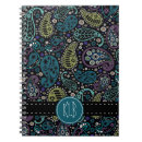Suche nach paisley muster kleine notizbücher Monogramm
