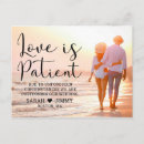 Suche nach liebe ist geduldig postkarten Foto