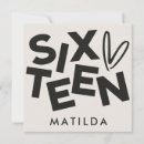 Suche nach modernes 16 geburtstag einladungen Minimal