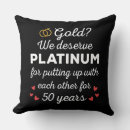 Suche nach 50 hochzeitstag kissen Gold