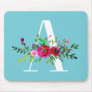Suche nach blumen monogramm buchstabe mousepads Modern