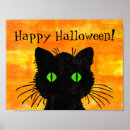 Suche nach katze mit grünen augen poster Schwarzkatze