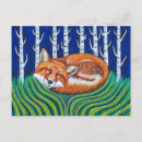 Suche nach roter fuchs postkarten Wald