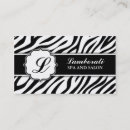 Suche nach monogramm zebra visitenkarten Für sie