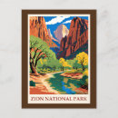 Suche nach zion nationalpark postkarten Vintag