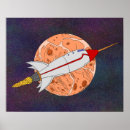 Suche nach retro rakete poster Raumschiff