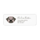 Suche nach hunde rücksende aufkleber Mops