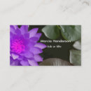 Suche nach wasser lilien visitenkarten Lila