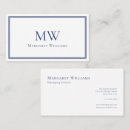 Suche nach geschäftsführer visitenkarten Monogramm