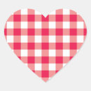 Suche nach muster der herzen aufkleber Gingham