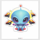Suche nach alien ufo aufkleber Blau