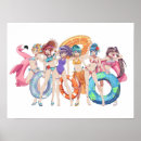Suche nach mädchen am strand poster Bikini
