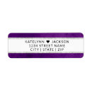 Suche nach lila hochzeit rücksende aufkleber Moderne typografie