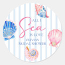Suche nach muscheln aufkleber Aquarell