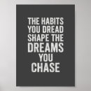 Suche nach gewohnheiten poster Motivation