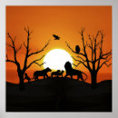 Suche nach afrika sonnenuntergang poster Tier