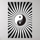 Suche nach yin yang symbol poster Schwarz