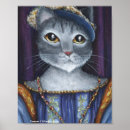 Suche nach katzenmalerei poster Graue katze
