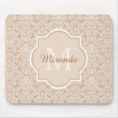 Suche nach und brauner damast mousepads Monogramm