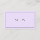 Suche nach violet visitenkarten Monogramm