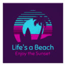Suche nach beach life poster Sonnenuntergang