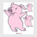 Suche nach rosa schwein aufkleber Kawaii
