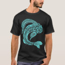 Suche nach fisch mandala tshirts Blau