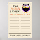 Suche nach schauen poster Eule