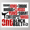 Suche nach schwarzer gürtel poster Karate