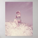 Suche nach frau dem strand poster Vintag
