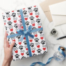 Suche nach hund und knochen geschenkpapier Weiß