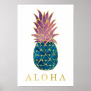 Suche nach goldene ananas poster Für sie