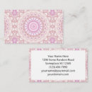 Suche nach rosa mandala visitenkarten Jede person