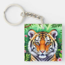 Suche nach tiger im dschungel schlüsselanhänger Großkatze