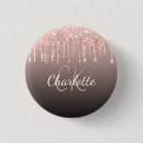 Suche nach rose auf schwarzem buttons Rosa