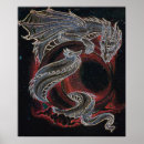 Suche nach roter mond poster Drache