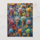 Suche nach süße nahrung postkarten Bunt